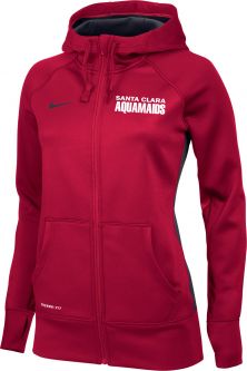 Women's Nike KO Full Zip Travel Jacket, Scarlet/Anthracite